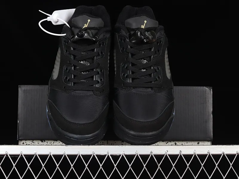 All categories Air Jordan Jordan series basketball shoes Air Jordan 5 Air Jordan 5 Low "Wings" AJ5 Joe 5 black gold cloth low-top basketball shoes DJ1094-001